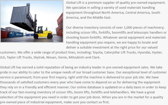 Global Lift Equipment New York